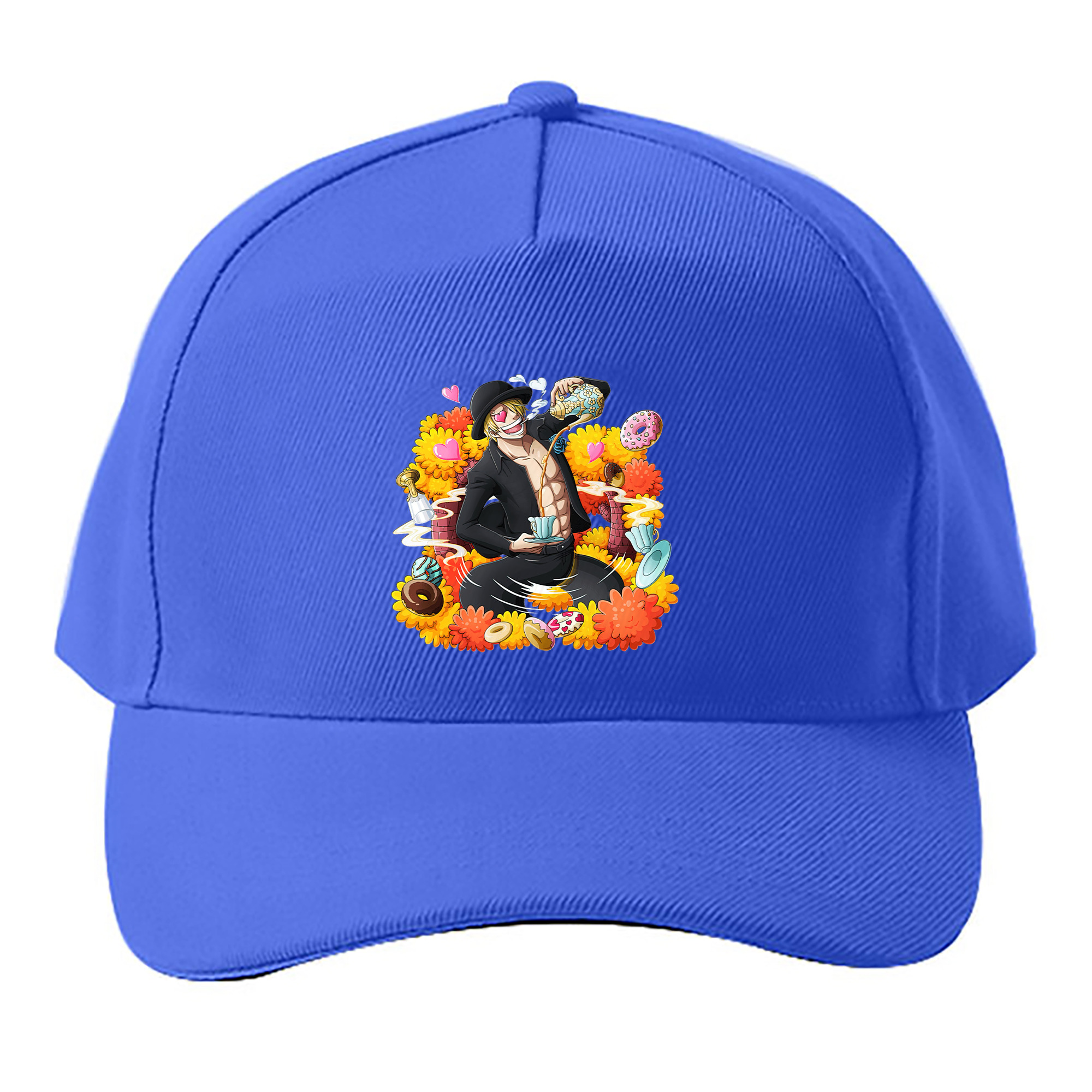 （画像用） ワンピース サンジ ONE PIECE Sanji ベースボールキャップ 綿100％ 男女兼用 帽子 スポーツ